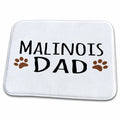 3dRose Malinois Dad - Belgian Malinois dog breed - muddy brown... - Dish Drying Mats (ddm-153945)